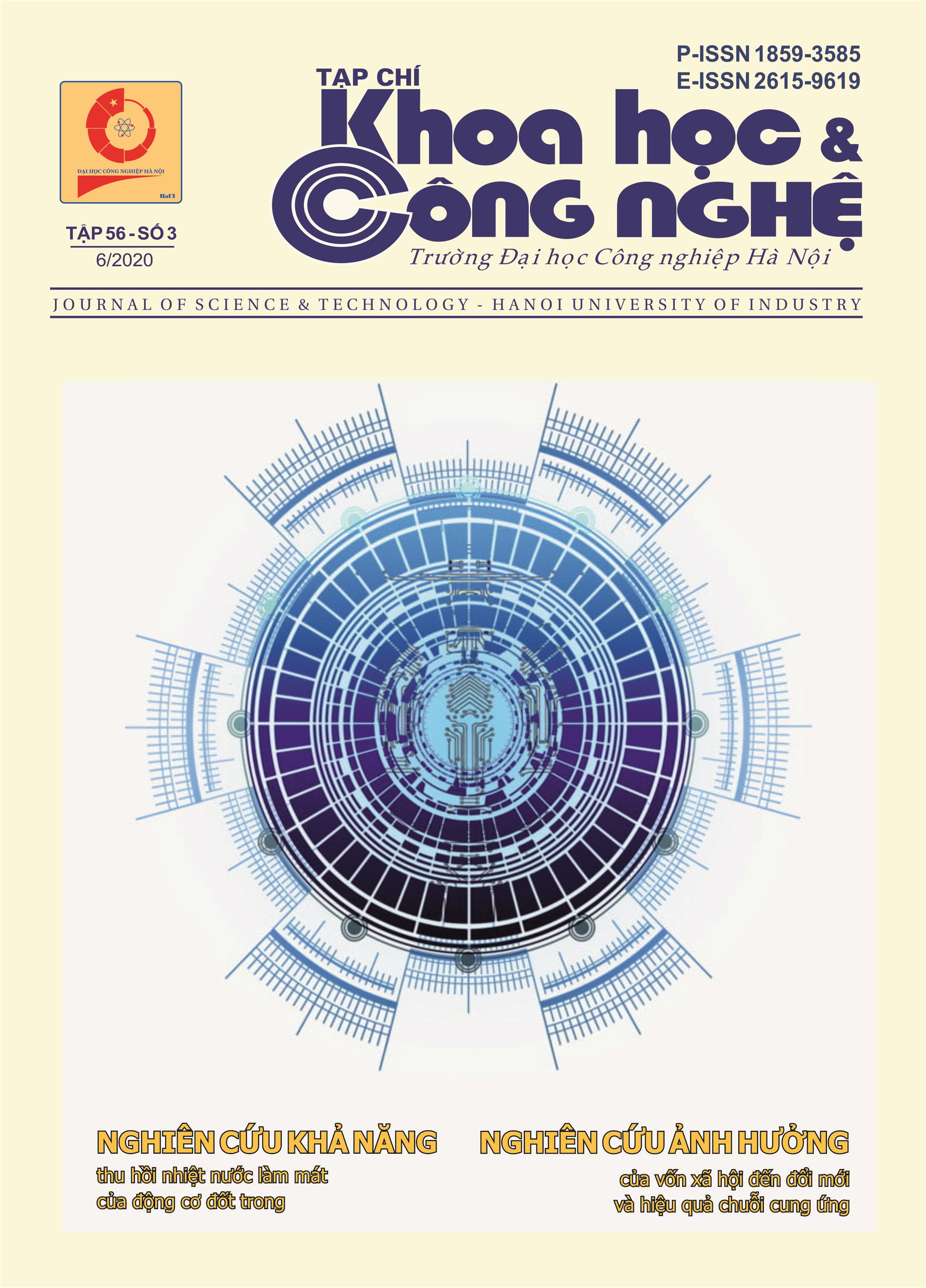 Tạp chí Khoa học và Công nghệ số 56 - Tập 3 (6/2020)