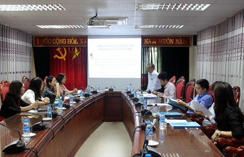 Nghiệm thu đề tài NCKH cấp trường do TS. Nguyễn Thị Thanh Loan chủ nhiệm