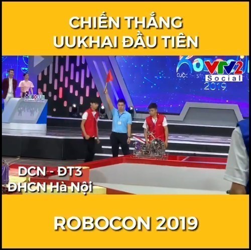 Đội DCN - ĐT3 và DCN - ME của Trường Đại học Công nghiệp Hà Nội giành chiến thắng tuyệt đối trong ngày khai mạc vòng loại Robocon Việt Nam 2019 khu vực phía Bắc
