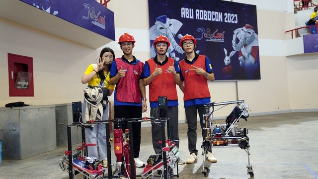 Đội tuyển Việt Nam dẫn đầu thành tích thử sân tại ABU Robocon 2023