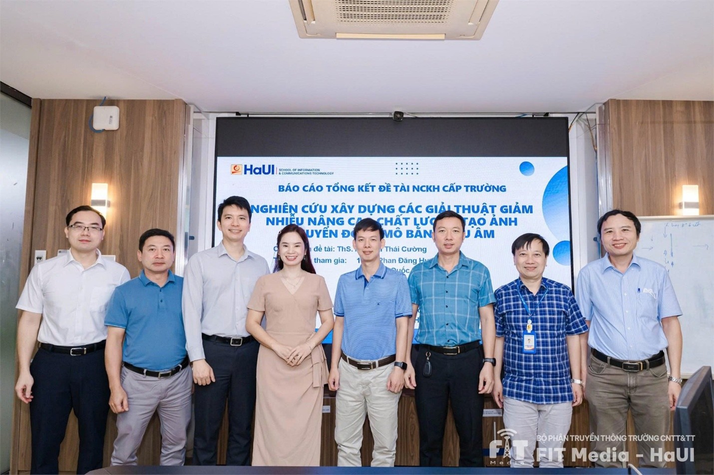 Nghiệm thu đề tài NCKH cấp Trường ‘‘Nghiên cứu xây dựng các giải thuật giảm nhiễu nhằm nâng cao chất lượng tạo ảnh chuyển động mô bằng siêu âm`