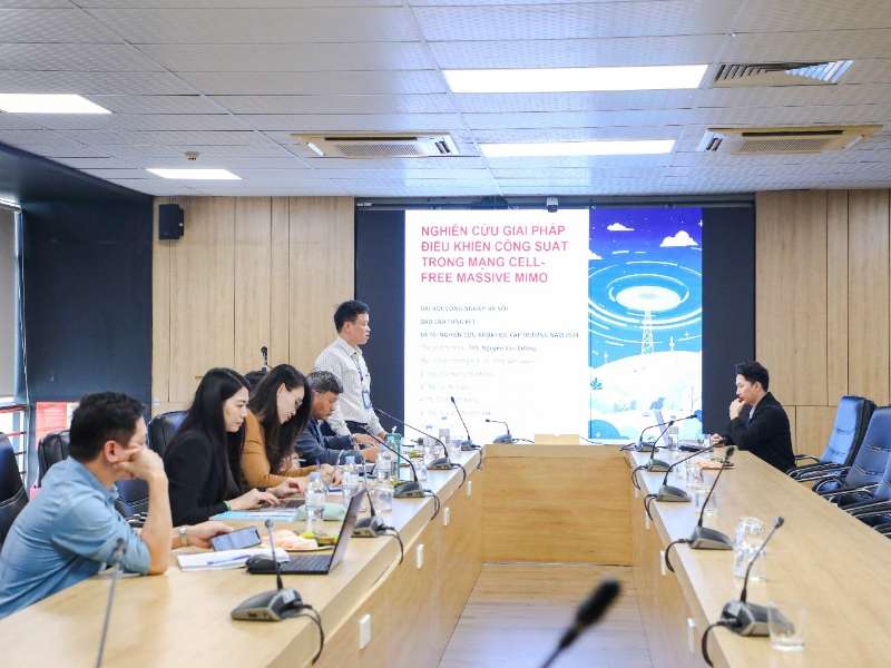 Nghiệm thu đề tài NCKH cấp Trường "Nghiên cứu giải pháp điều khiển công suất trong mạng Cell-Free Massive MIMO"