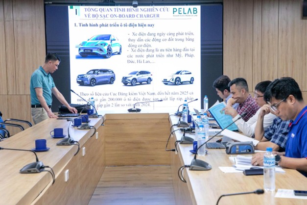 Nghiệm thu đề tài NCKH cấp cơ sở `Nghiên cứu điều khiển nghịch lưu 3 pha hình T ứng dụng cho hệ thống sạc On-Board Charger trên xe điện`