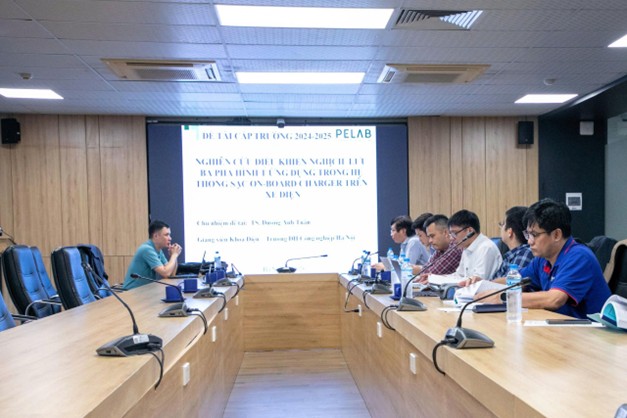 Nghiệm thu đề tài NCKH cấp cơ sở `Nghiên cứu điều khiển nghịch lưu 3 pha hình T ứng dụng cho hệ thống sạc On-Board Charger trên xe điện`