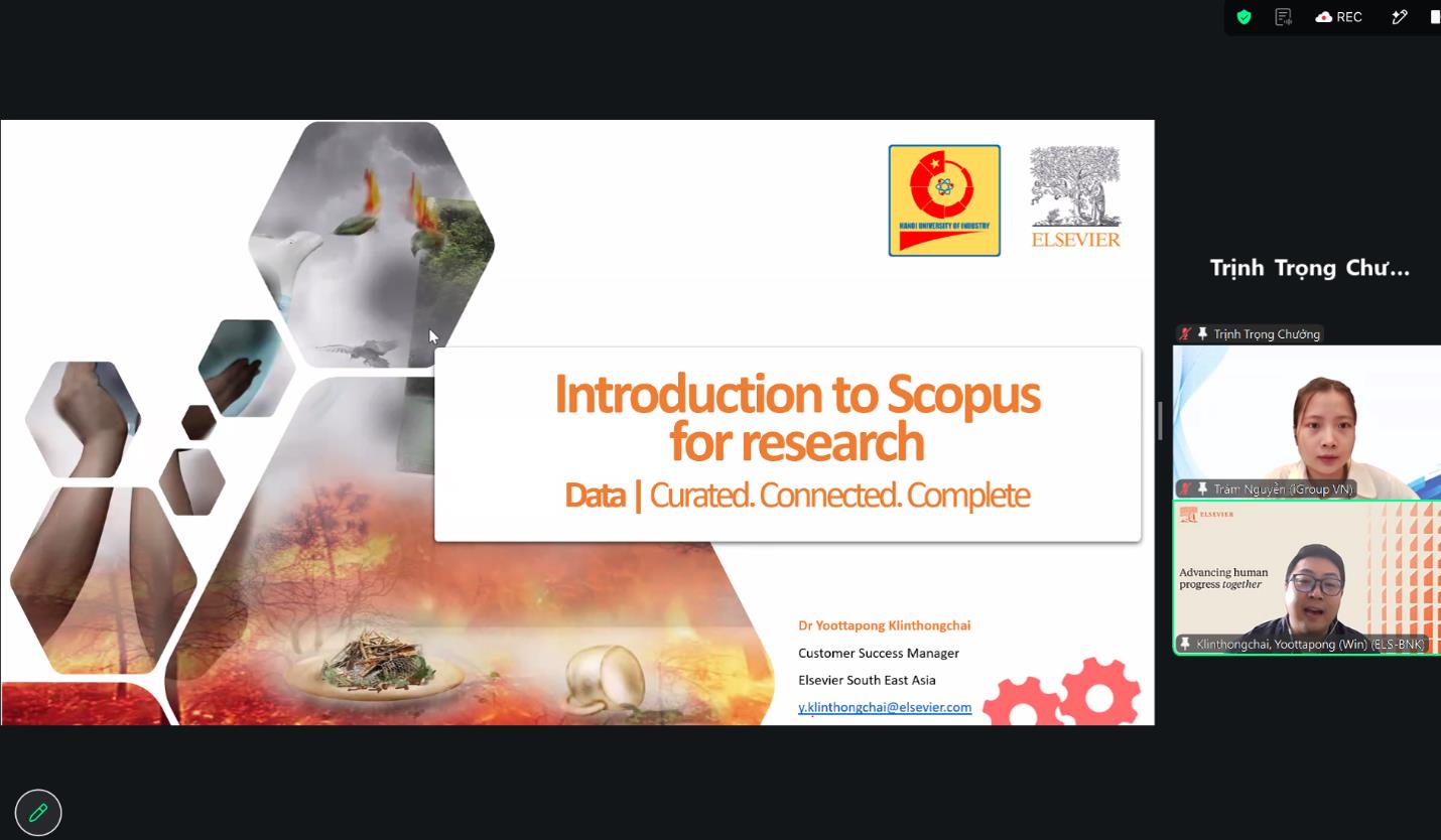 Hanoi University of Industry Organizes Scopus Database Training to Support Scientific Research