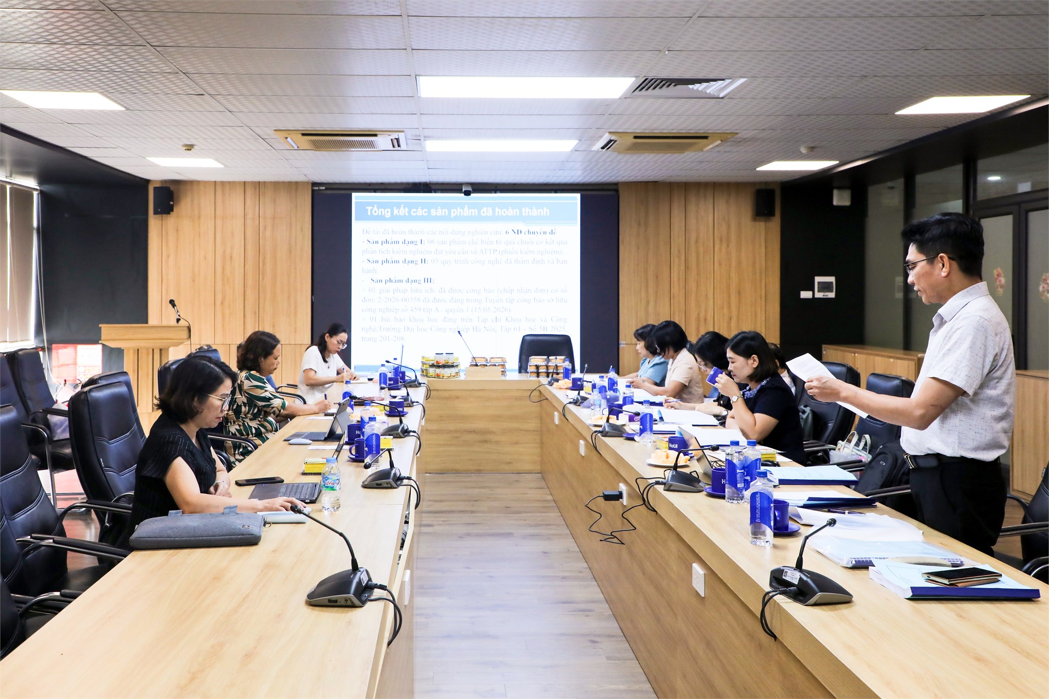 Nghiệm thu cấp cơ sở kết quả nhiệm vụ KHCN cấp tỉnh Ninh Bình “Nghiên cứu, xây dựng quy trình chế biến các sản phẩm từ quả chuối, nhằm hướng tới sản phẩm OCOP tỉnh Hà Nam”