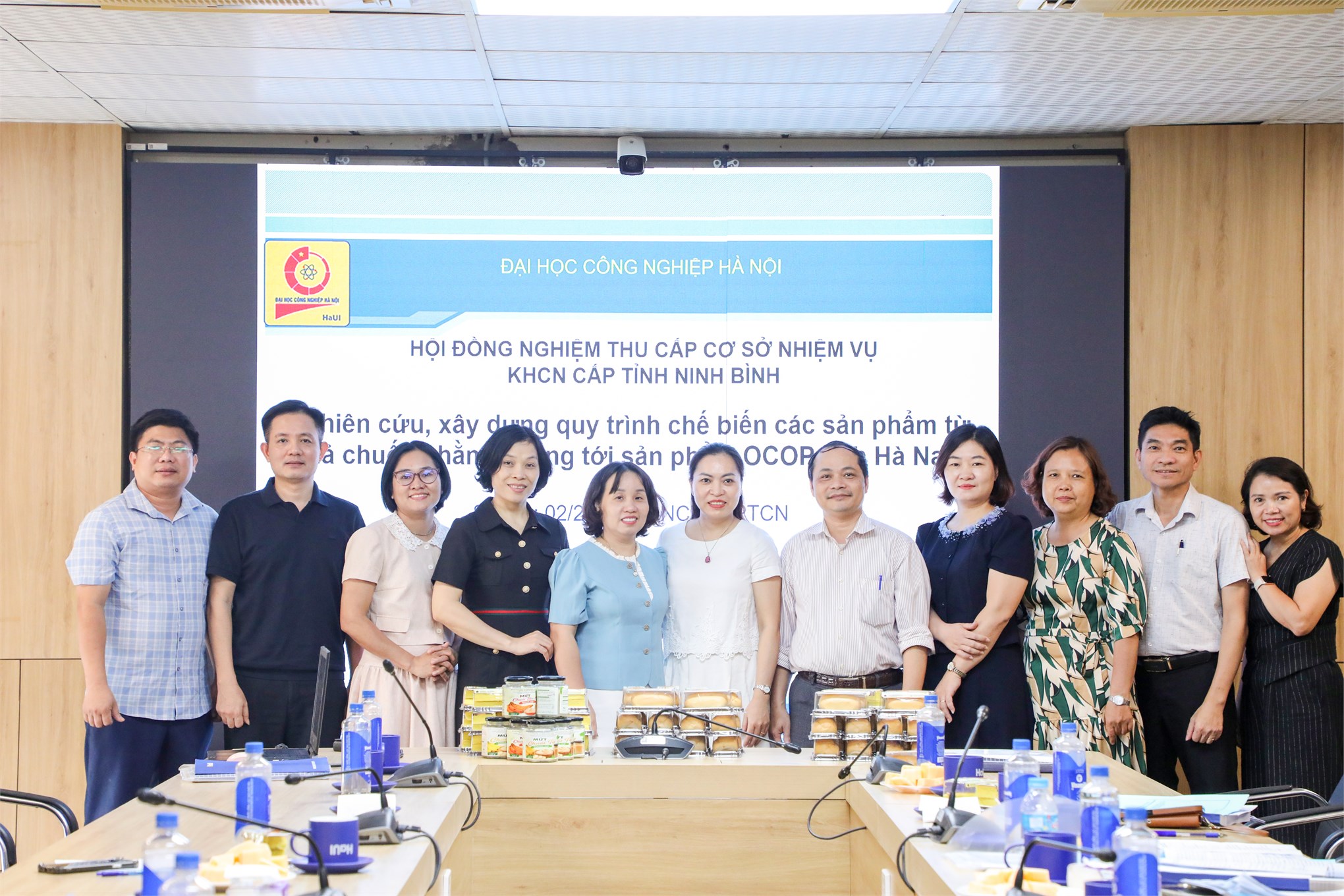 Nghiệm thu cấp cơ sở kết quả nhiệm vụ KHCN cấp tỉnh Ninh Bình “Nghiên cứu, xây dựng quy trình chế biến các sản phẩm từ quả chuối, nhằm hướng tới sản phẩm OCOP tỉnh Hà Nam”