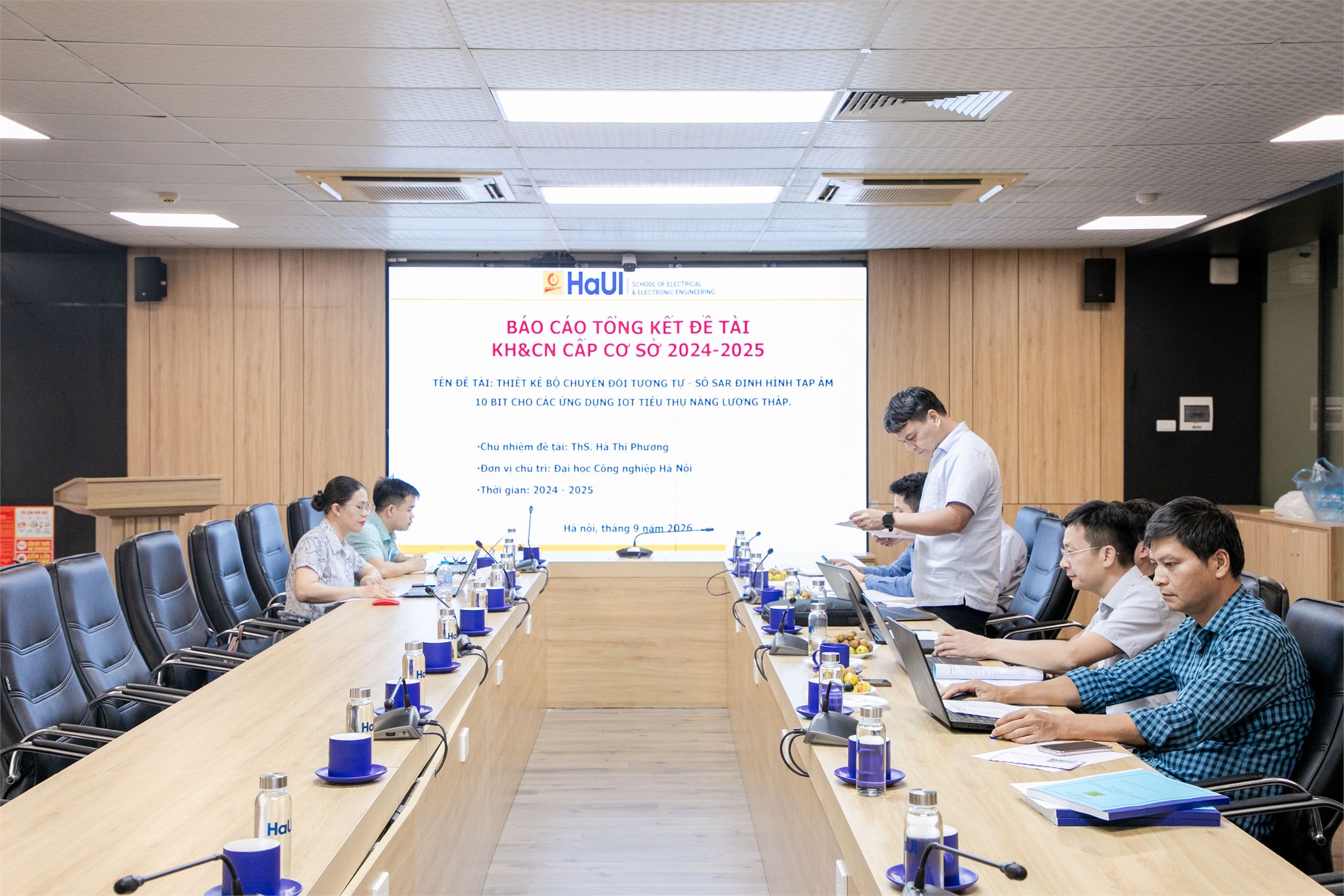 Nghiệm thu nhiệm vụ KHCN cấp Đại học “Thiết kế bộ chuyển đổi tương tự - số SAR định hình tạp âm 10 bit cho các ứng dụng IoT tiêu thụ năng lượng thấp”