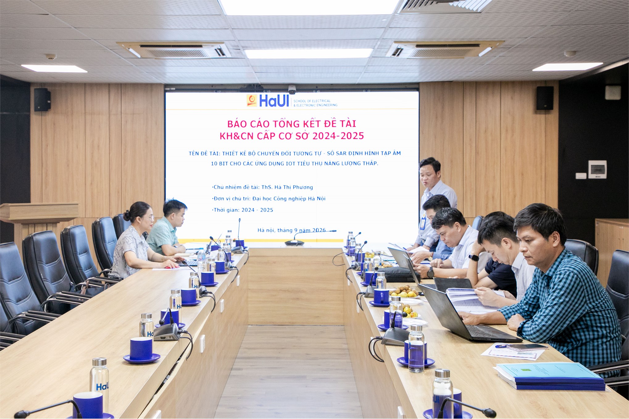 Nghiệm thu nhiệm vụ KHCN cấp Đại học “Thiết kế bộ chuyển đổi tương tự - số SAR định hình tạp âm 10 bit cho các ứng dụng IoT tiêu thụ năng lượng thấp”